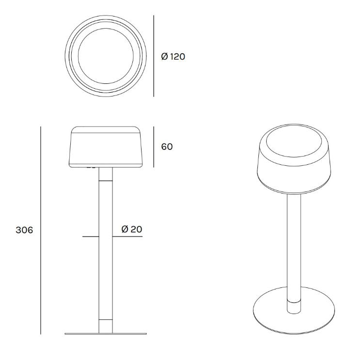 LED Magnetic Table Lamp