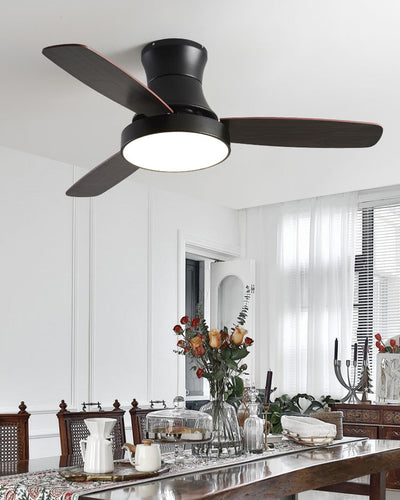 WOW Black Low Profile Ceiling Fan Lamp-wow5053