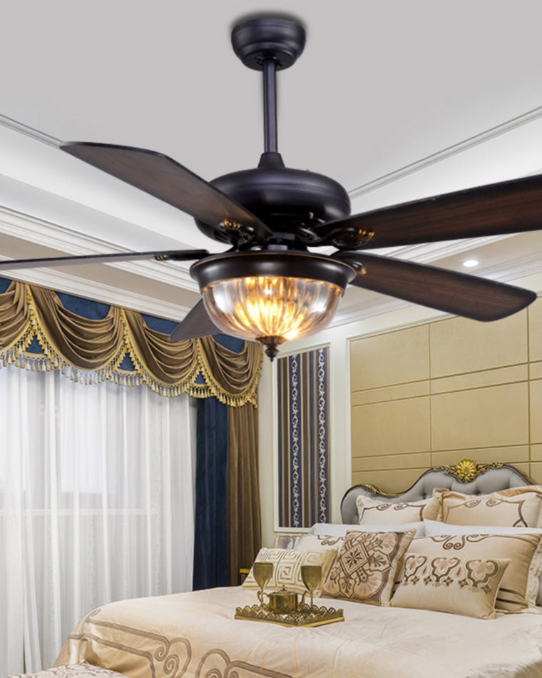 WOW Vintage Wood Ceiling Fan Lamp-wow5011