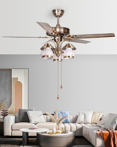 WOW 52in Vintage Ceiling Fan Chandelier-wow5031