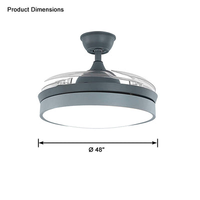 WOW Retractable Ceiling Fan Lamp-wow5078