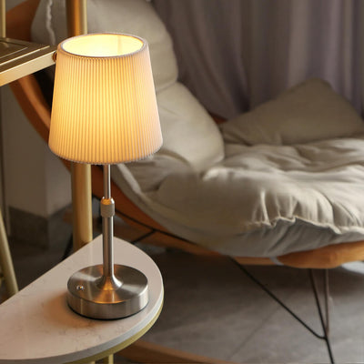 Wireless Retractable Fabric Table Lamp