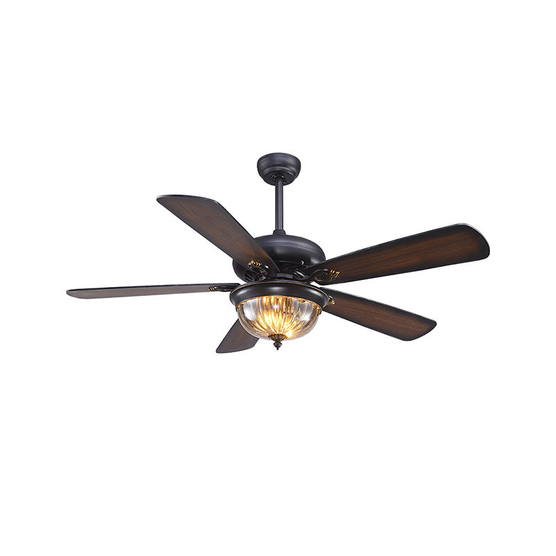 WOW Vintage Wood Ceiling Fan Lamp-wow5011