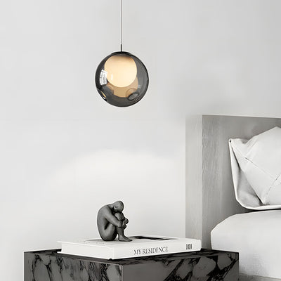 WOW 6.3-inch Glass Bubble 1-Light Pendant Light