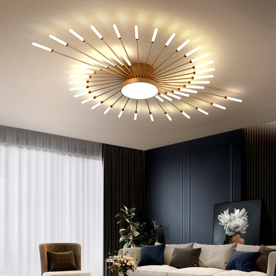 WOW Firework Sunburst Flush Mount Ceiling Light-WOW1001