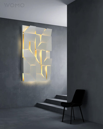WOW Rectangular Sculptural Art Wall Sconce-WOW6020