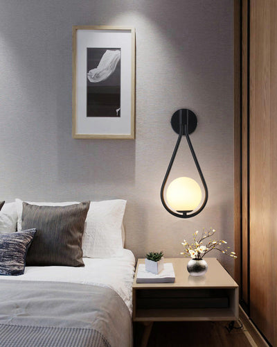 WOW Glass Globe Tear Drop Wall Sconce-WOW6022