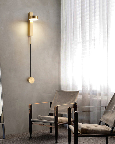 WOW Adjustable Black/Gold Pendulum Wall Sconce-WOW6029