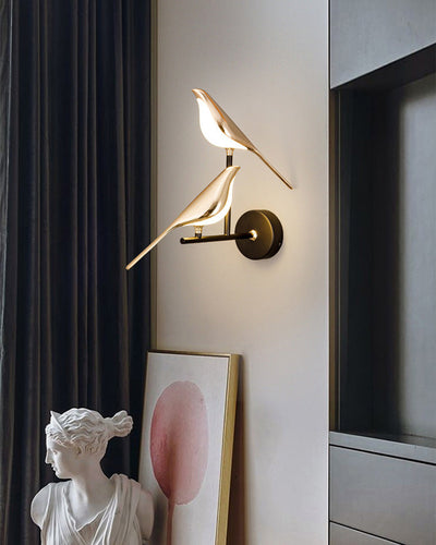 WOW Gold Birds Wall Sconce-WOW6033