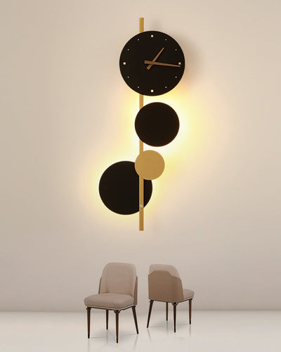 WOW Sculptural Wall Clock with Led Light-WOW6087