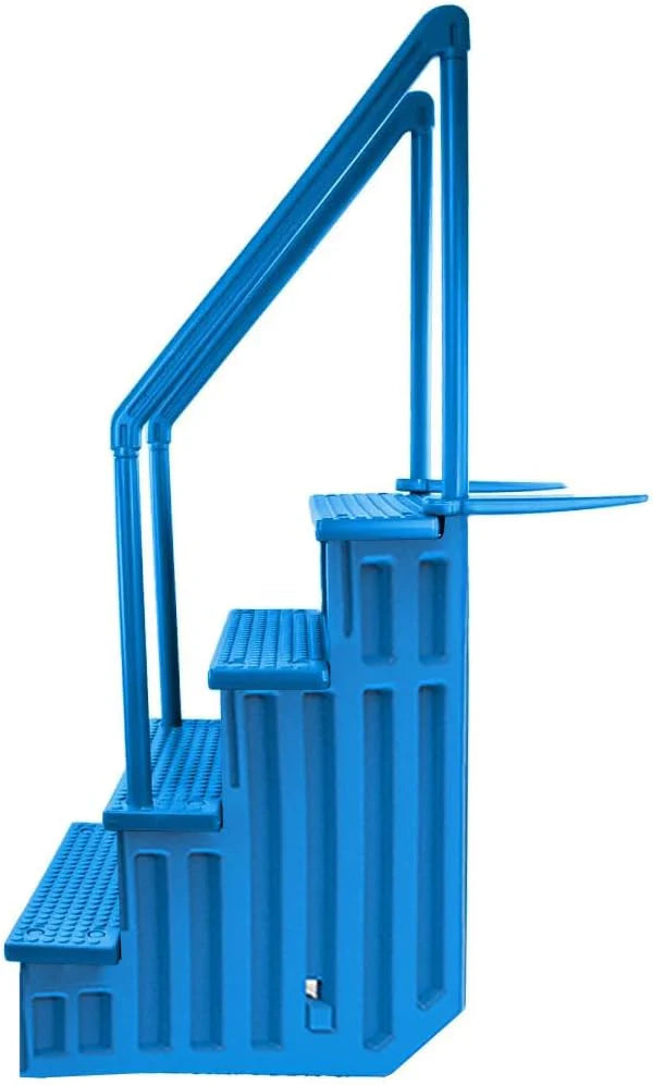 Select Anti-Slip in-Pool Steps | Gray | for Above Ground Swimming Pools | Can Mount to Decks 48