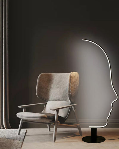 WOW Facial Profile Sculptural Floor Lamp-wow7002