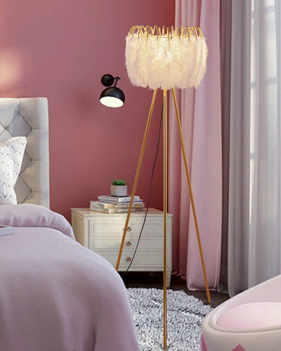 WOW Tripod Feather Floor Lamp-wow7051
