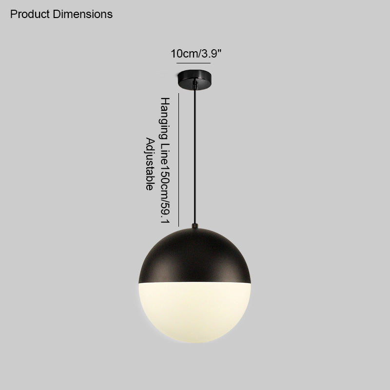 WOW Prismatic/Milk Glass Globe Pendant Light-wow2065
