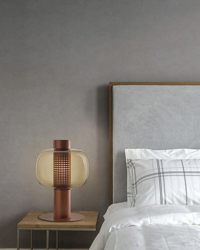 WOW Beautiful Cylinder Glass Table Lamp-wow8032