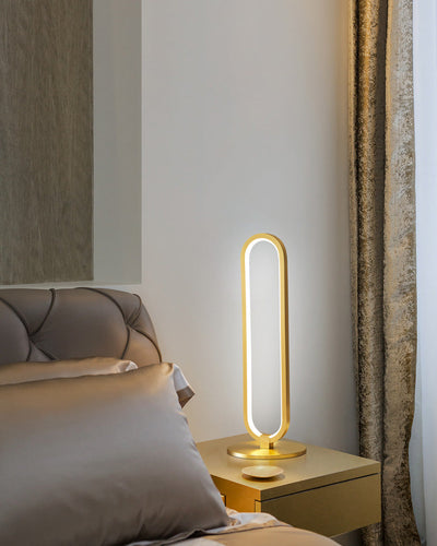 WOW Long Oval LED Brass Table Lamp-wow8034