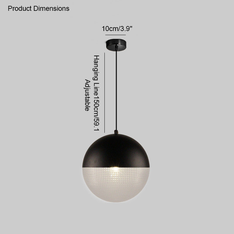 WOW Prismatic/Milk Glass Globe Pendant Light-wow2065
