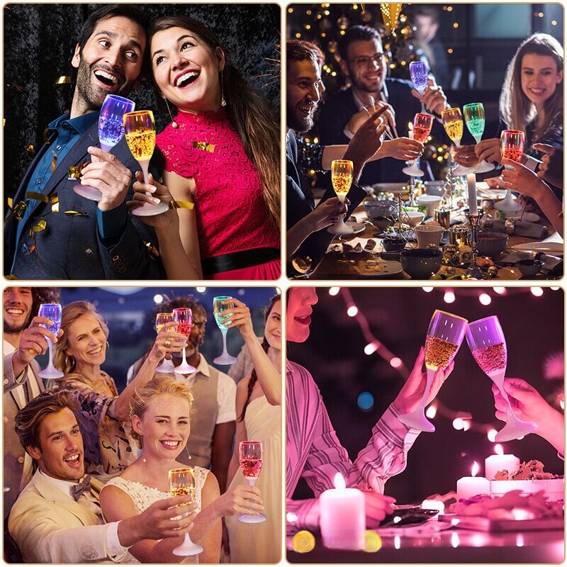 LED Luminous Wine Glass(6 PCS)