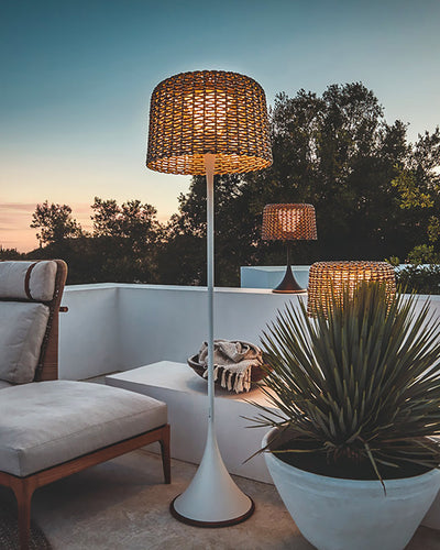WOW Solar Rattan Floor Light-wow9011