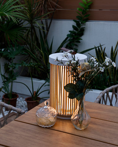 WOW Outdoor Solar Portable Wicker Lantern-wow9020