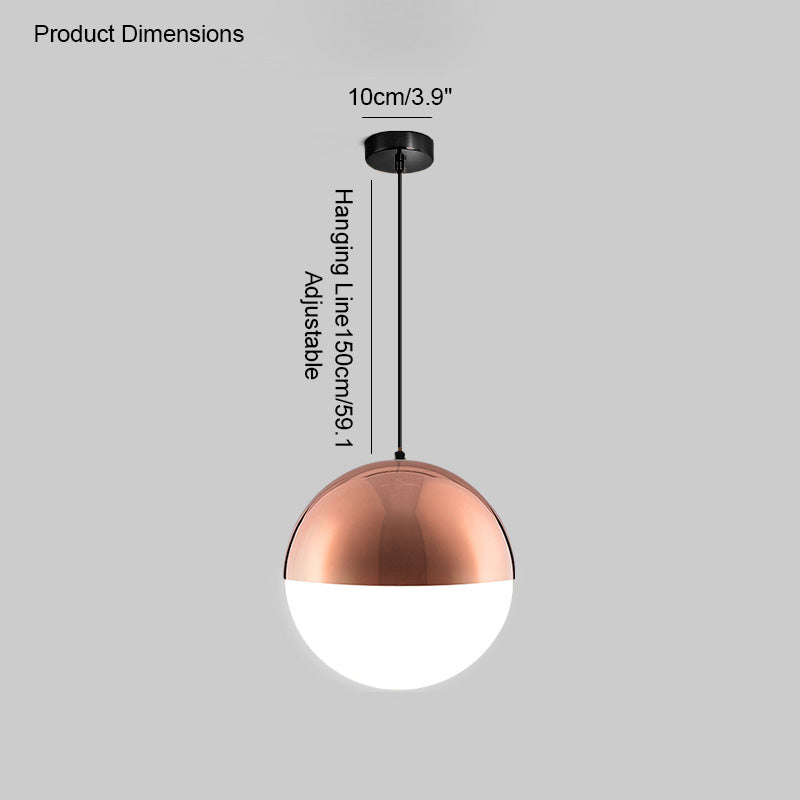 WOW Prismatic/Milk Glass Globe Pendant Light-wow2065