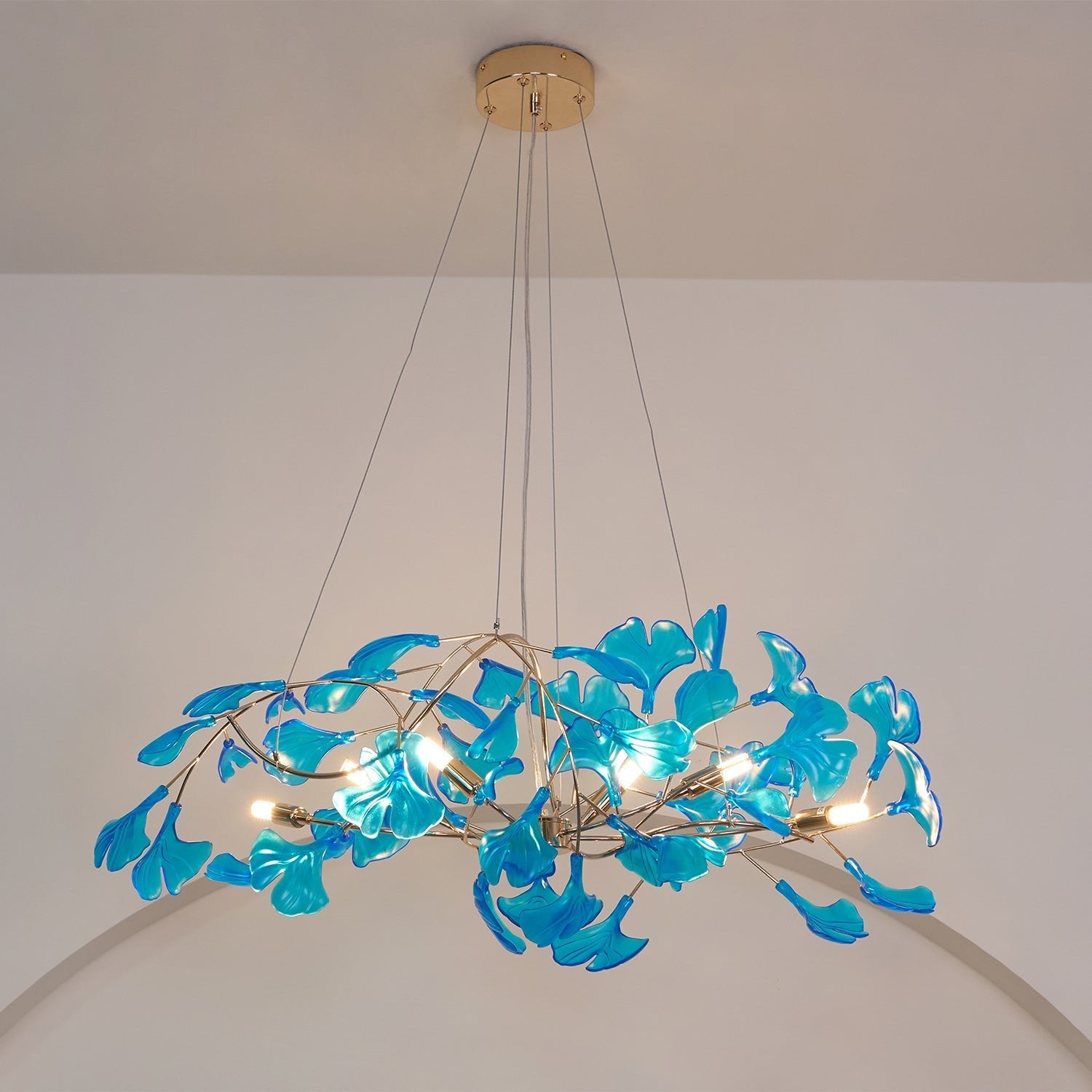 WOW Acrylic Ginkgo Leaf Gorgeous Chandelier - wow2481