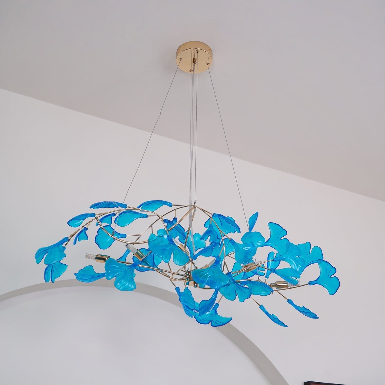 WOW Acrylic Ginkgo Leaf Gorgeous Chandelier - wow2481