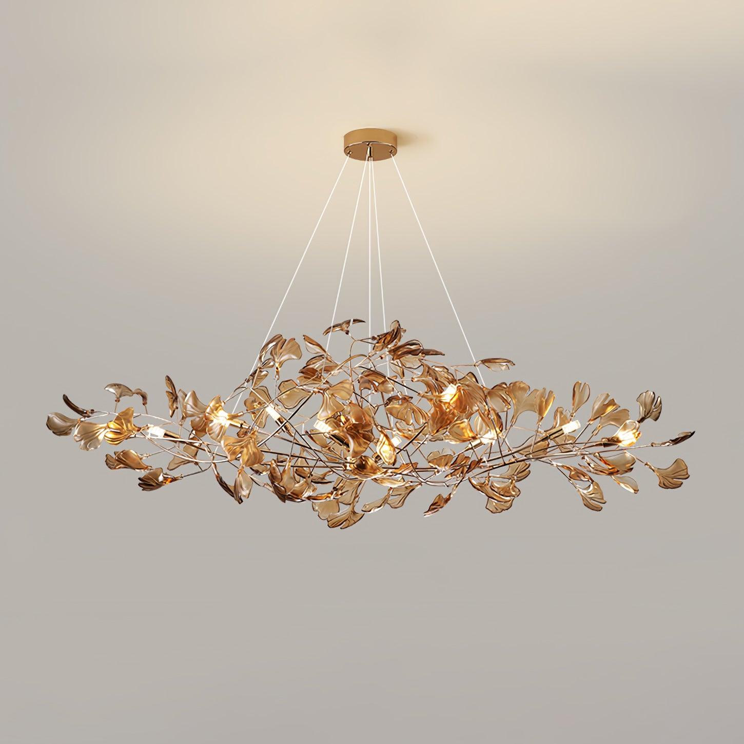 WOW Acrylic Ginkgo Leaf Gorgeous Chandelier - wow2481