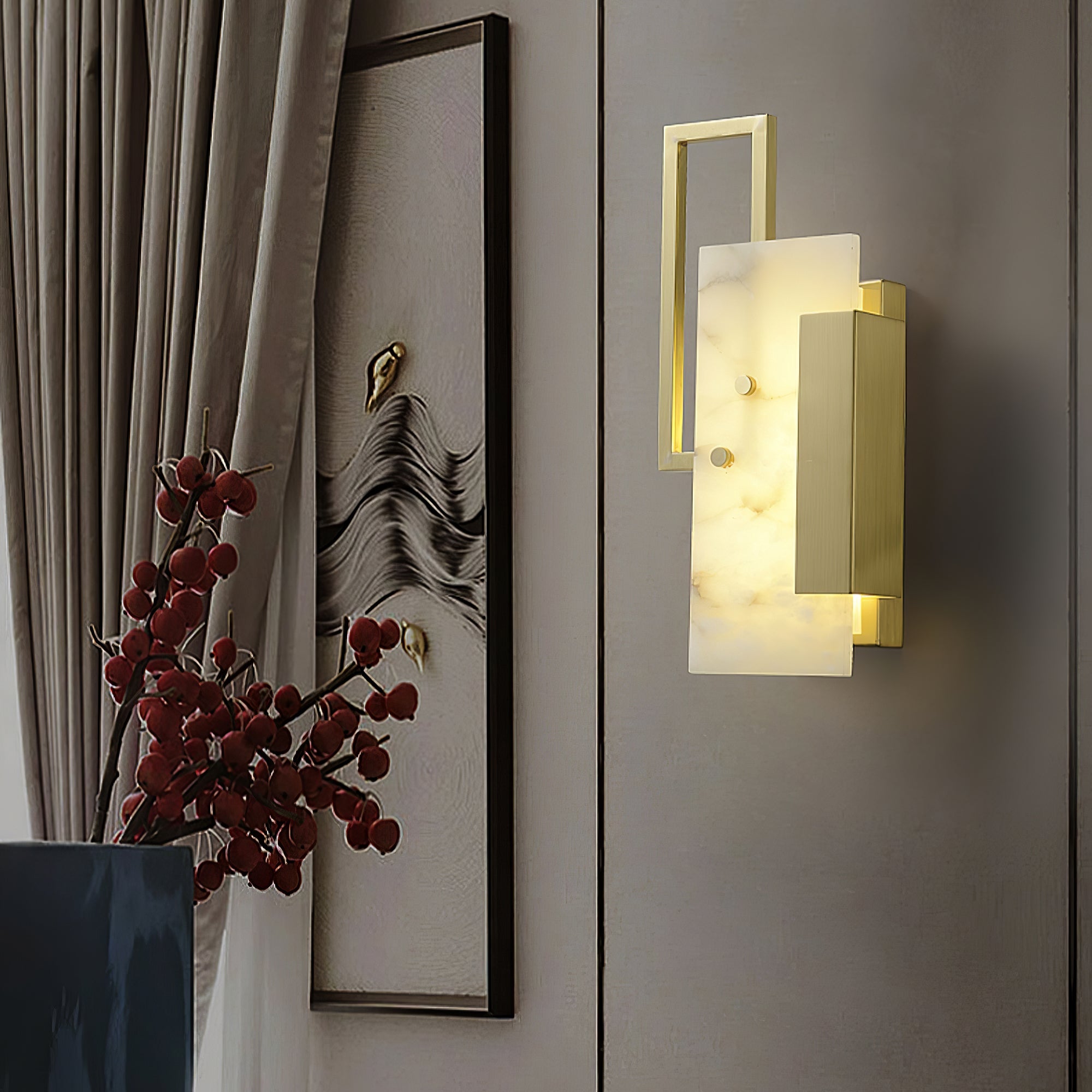 WOW Althea Alabaster Wall Sconce