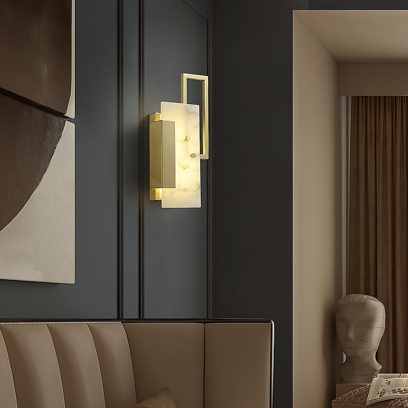 WOW Althea Alabaster Wall Sconce