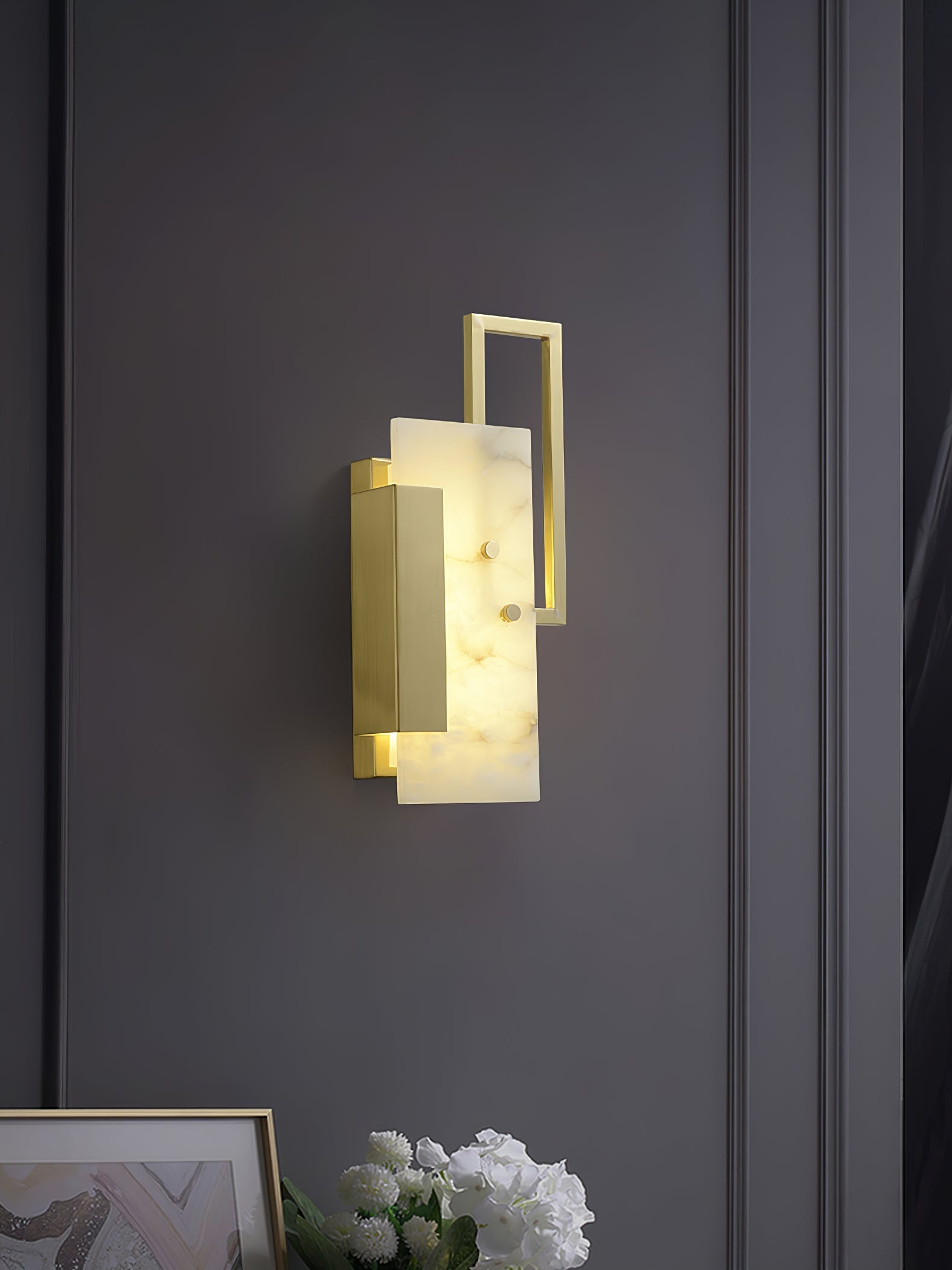 WOW Althea Alabaster Wall Sconce