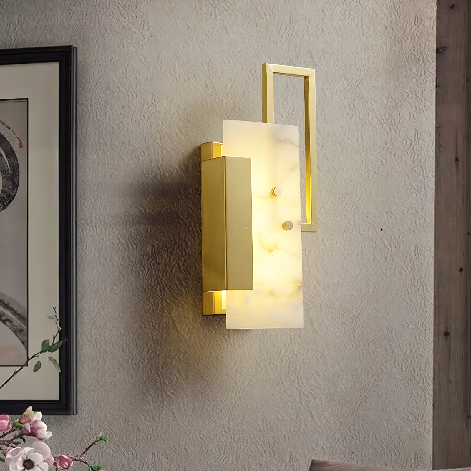 WOW Althea Alabaster Wall Sconce