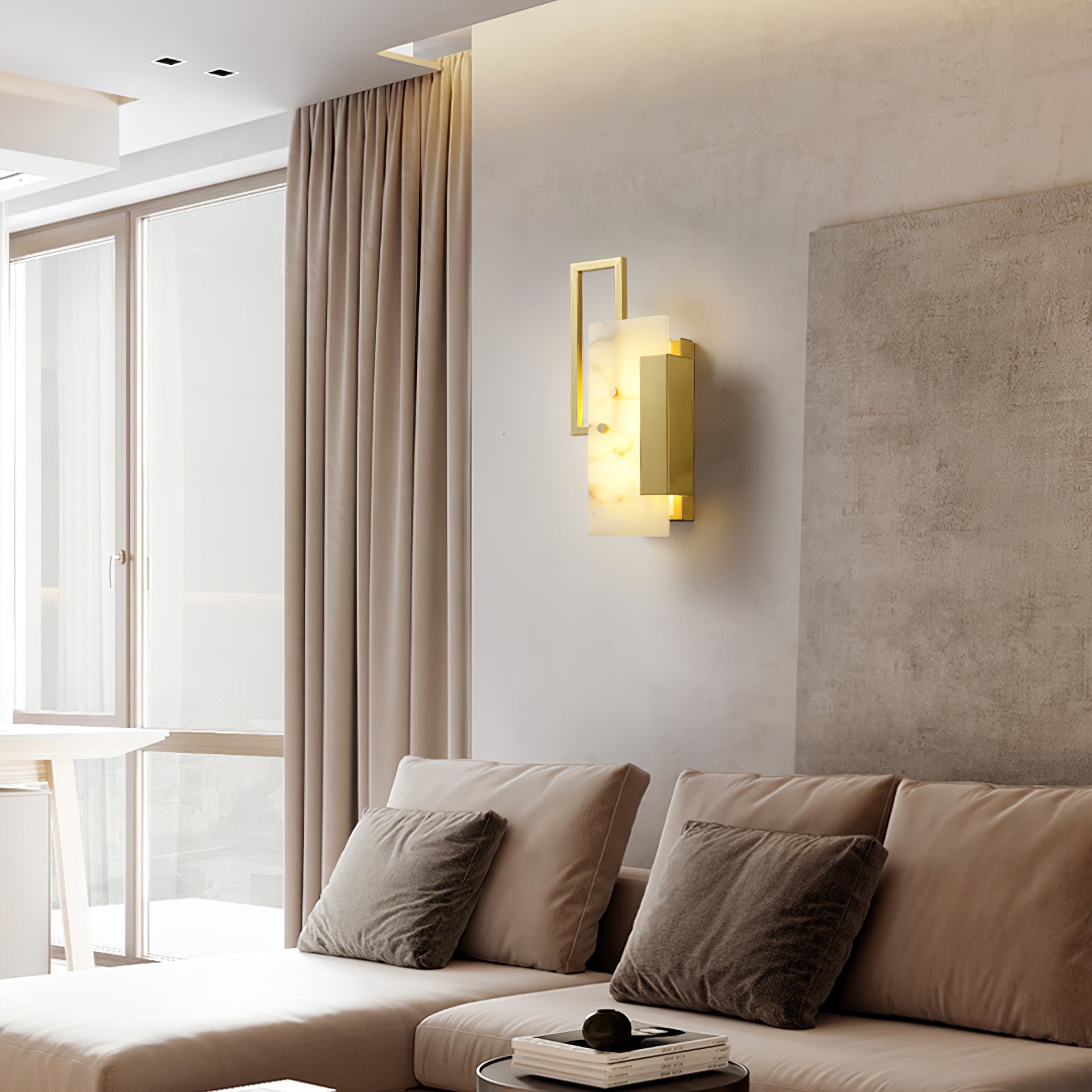 WOW Althea Alabaster Wall Sconce