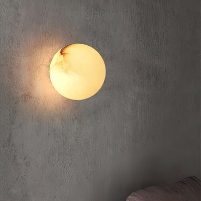 WOW Alabaster Mini Orb Wall Lamp