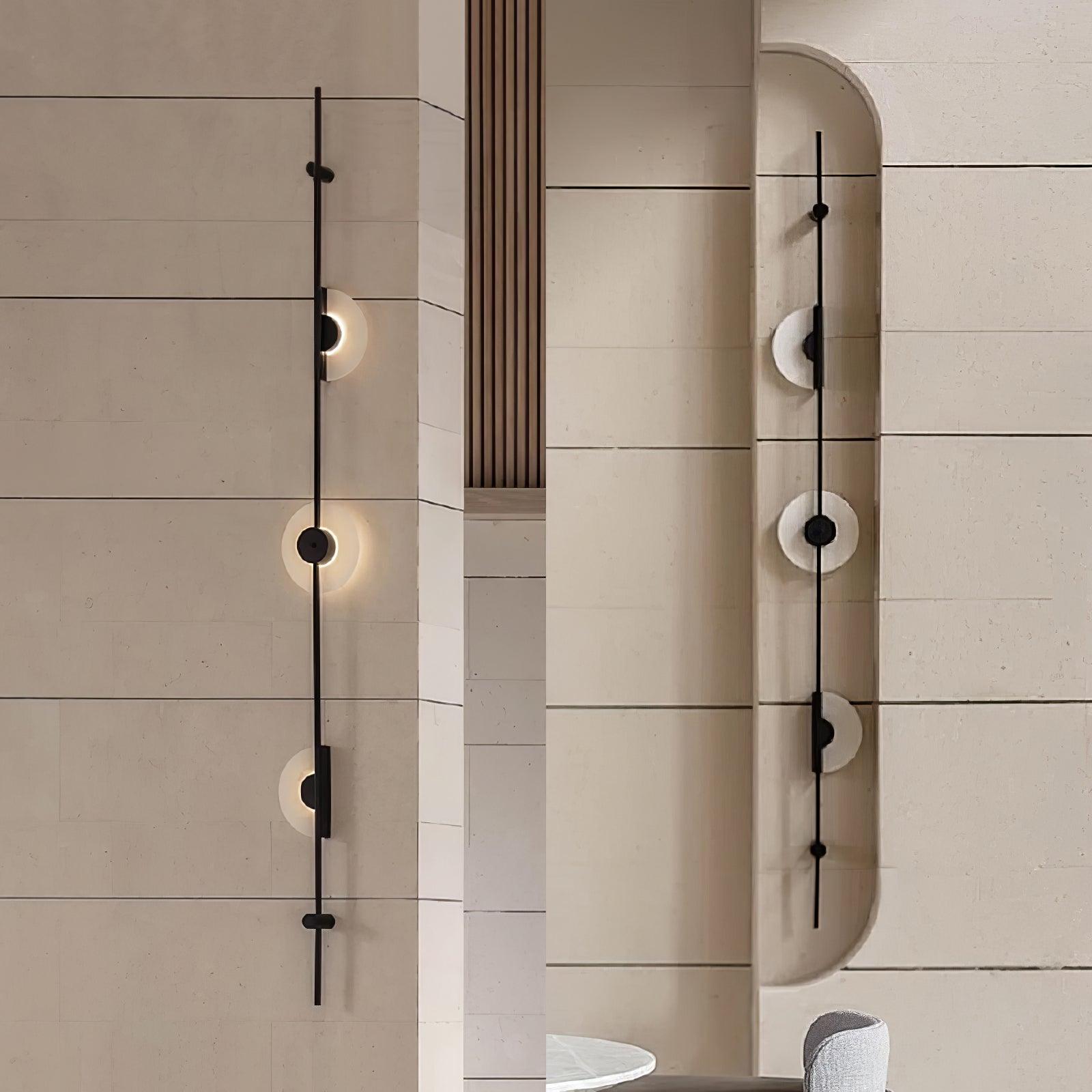 WOW Alabaster Vertical Plug-in Wall Sconce