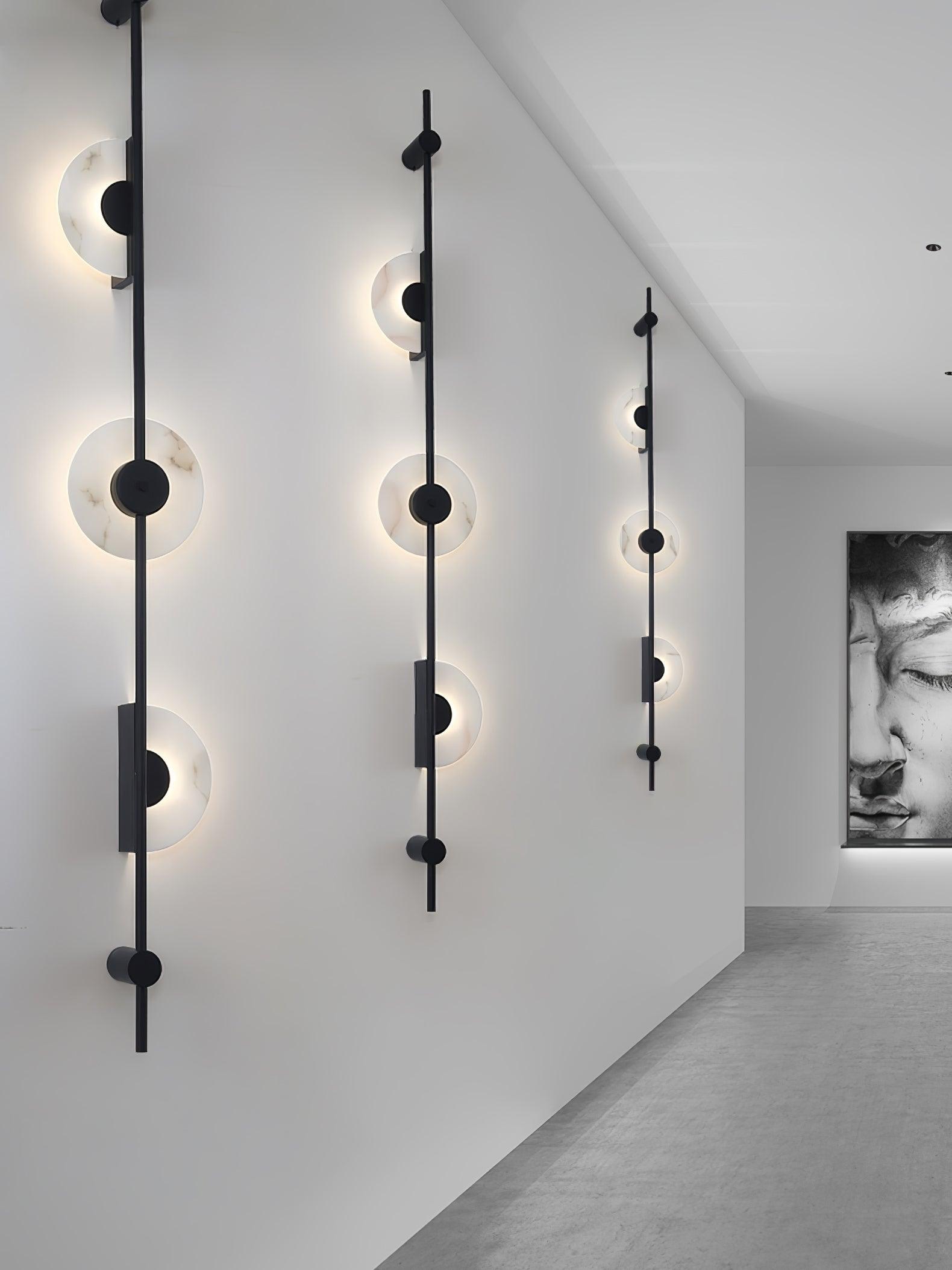 WOW Alabaster Vertical Plug-in Wall Sconce