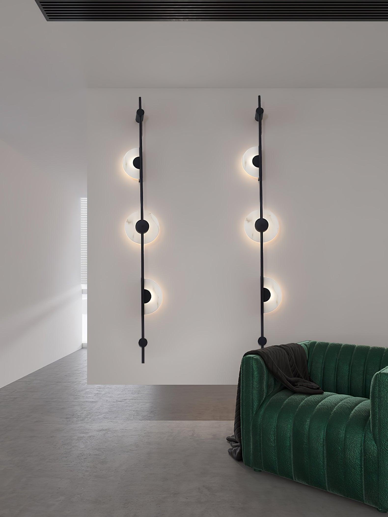 WOW Alabaster Vertical Plug-in Wall Sconce