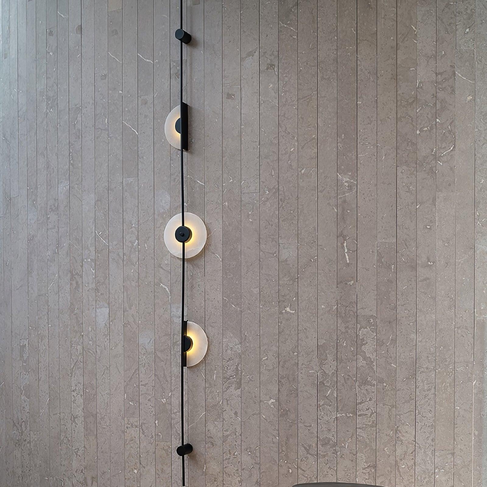 WOW Alabaster Vertical Plug-in Wall Sconce