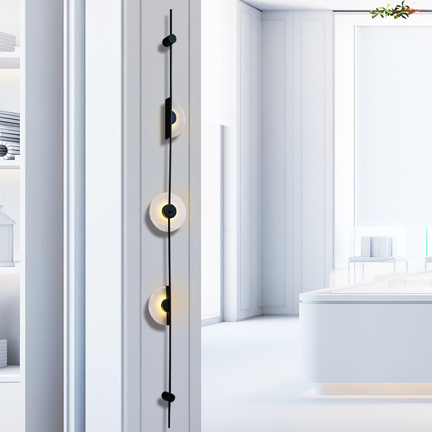 WOW Alabaster Vertical Plug-in Wall Sconce