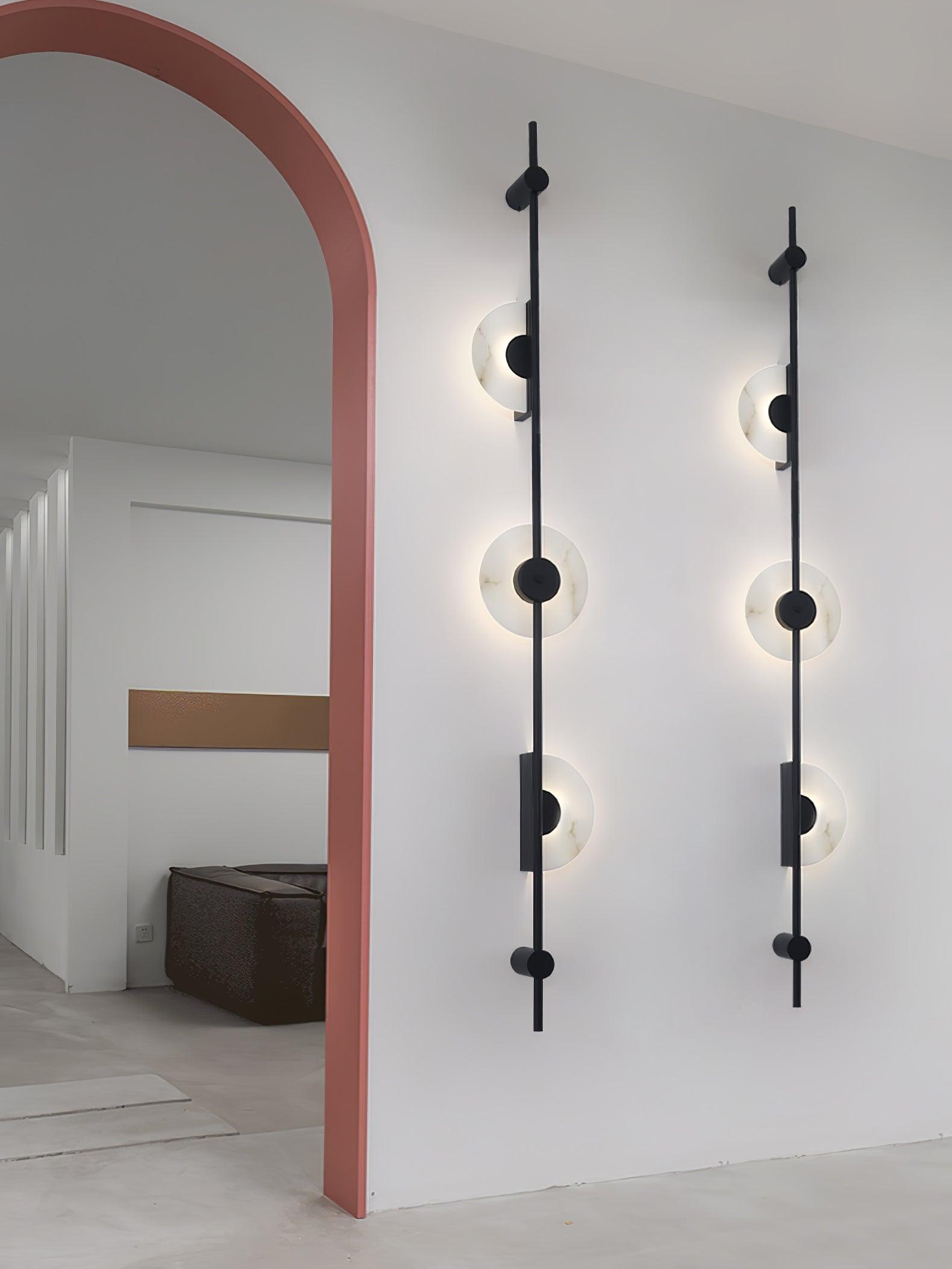 WOW Alabaster Vertical Plug-in Wall Sconce