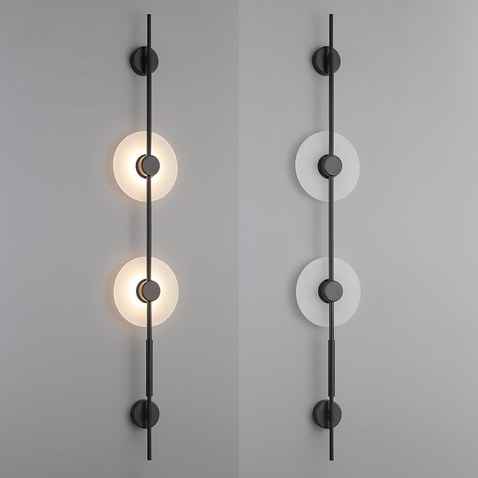 WOW Alabaster Vertical Plug-in Wall Sconce