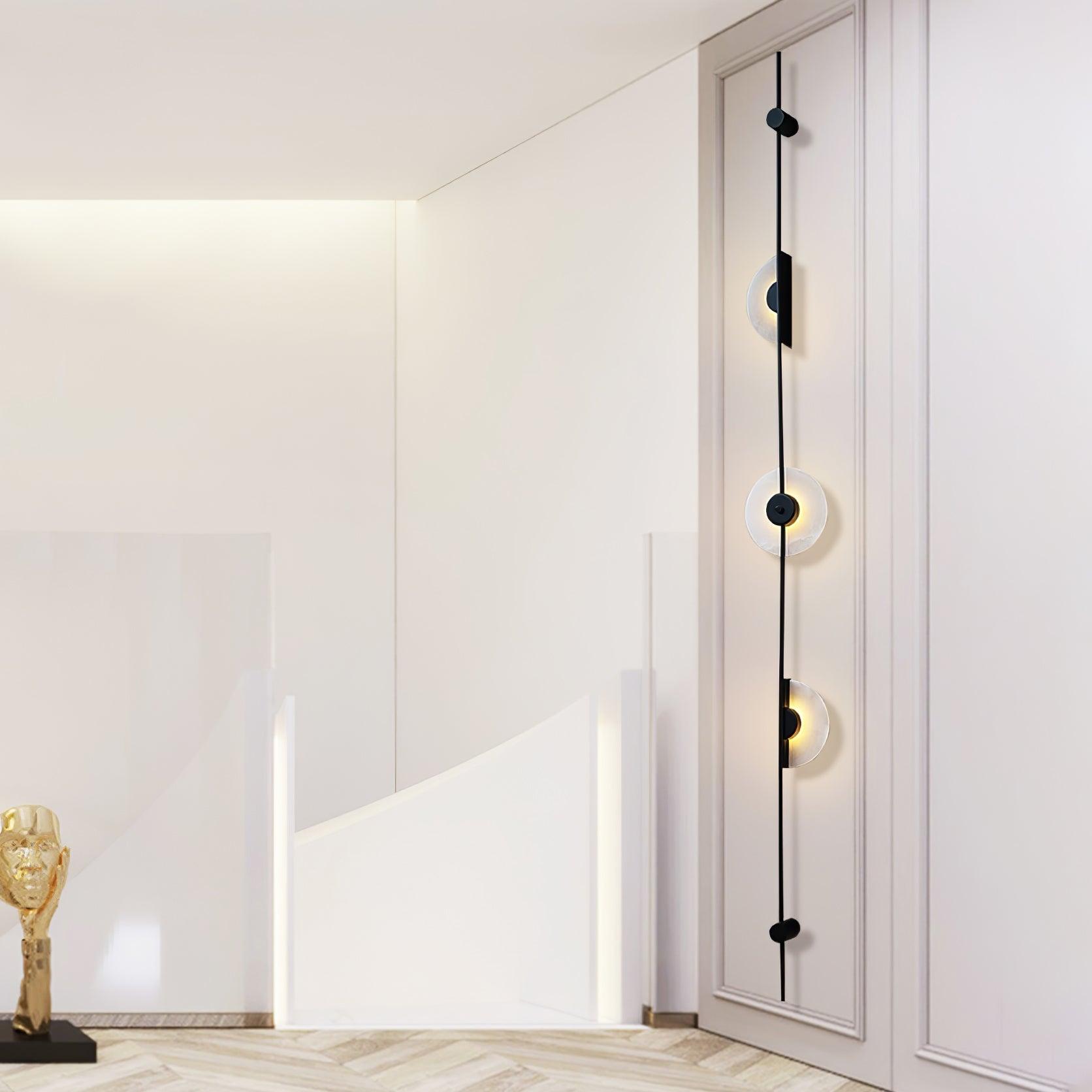 WOW Alabaster Vertical Plug-in Wall Sconce