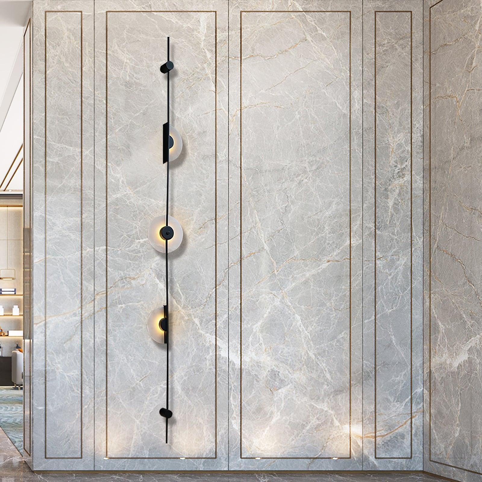 WOW Alabaster Vertical Plug-in Wall Sconce