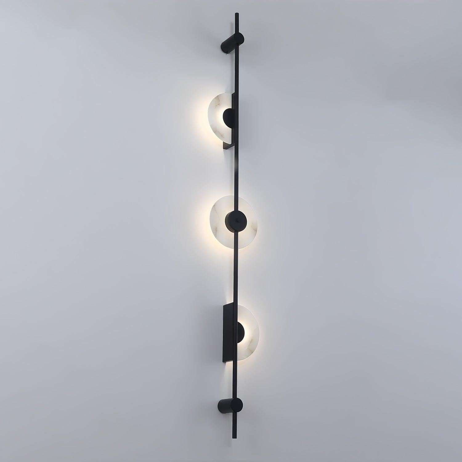 WOW Alabaster Vertical Plug-in Wall Sconce