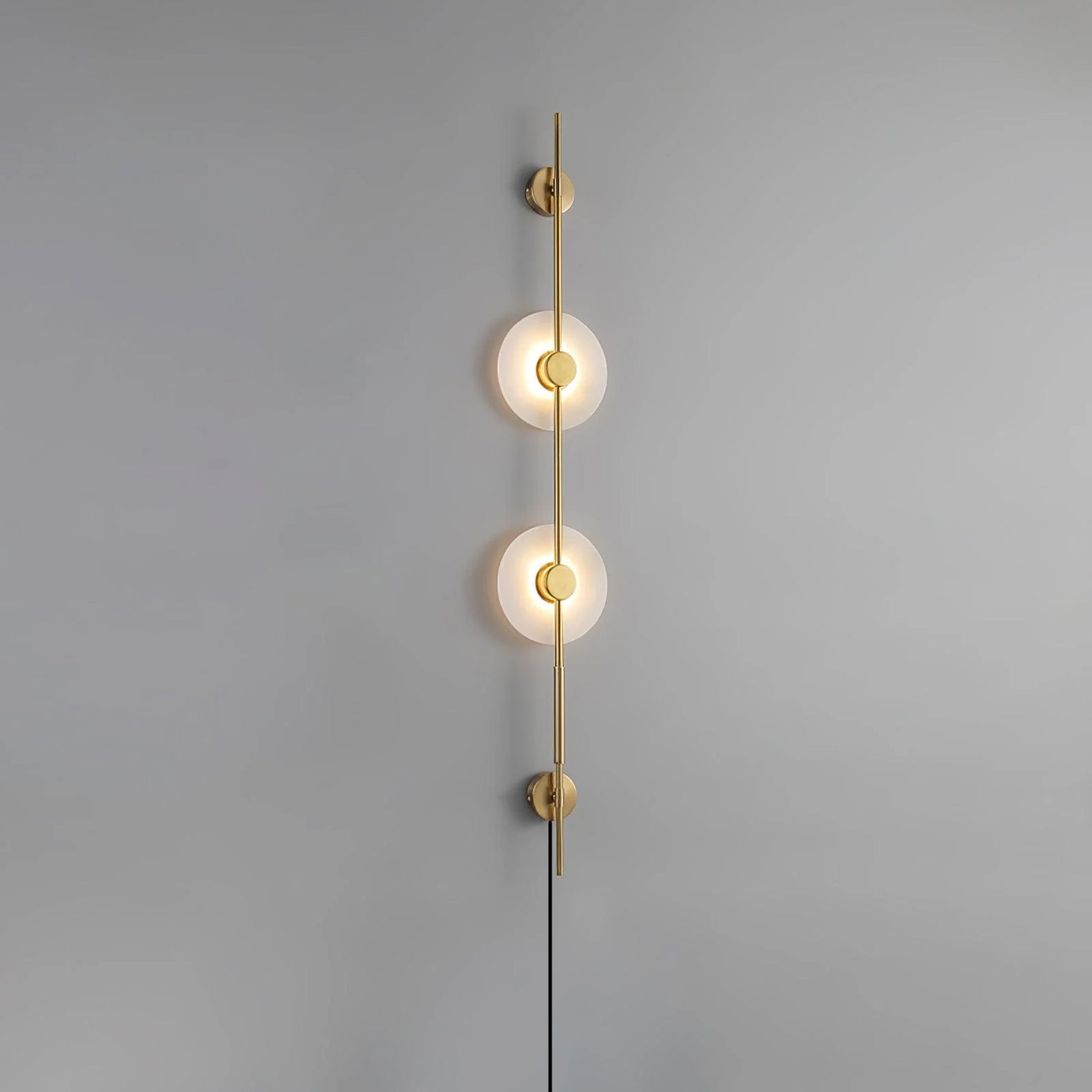 WOW Alabaster Vertical Plug-in Wall Sconce