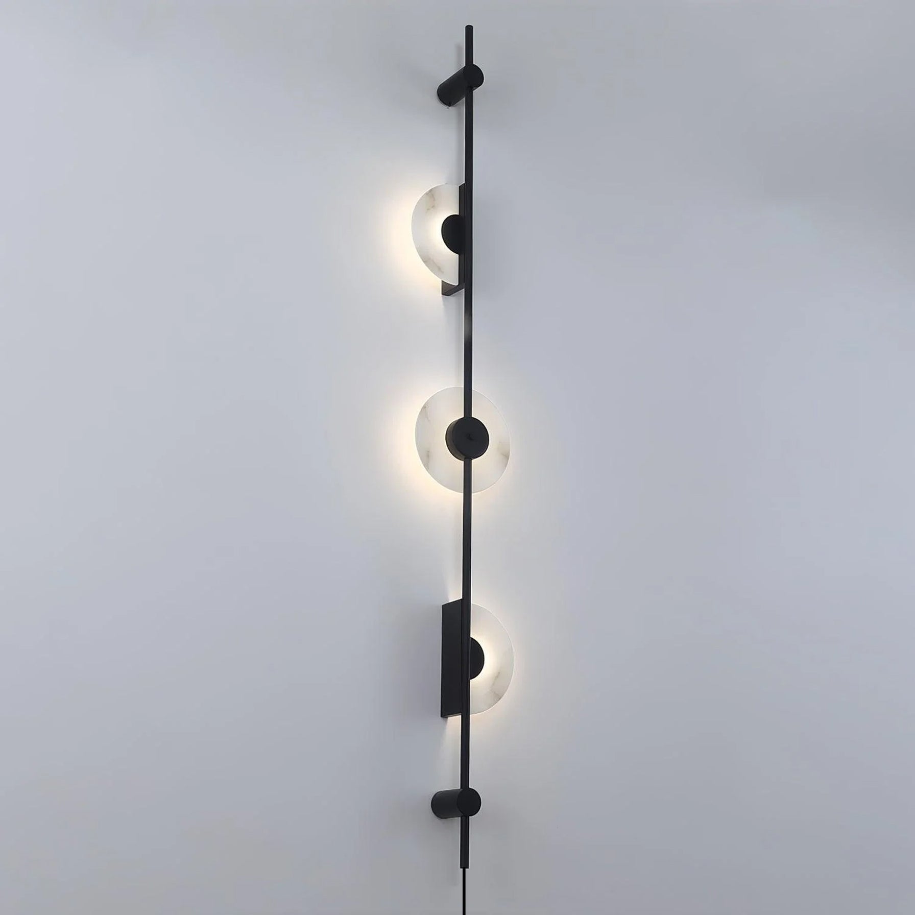 WOW Alabaster Vertical Plug-in Wall Sconce