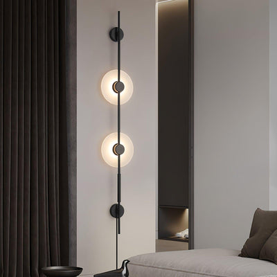 WOW Alabaster Vertical Plug-in Wall Sconce