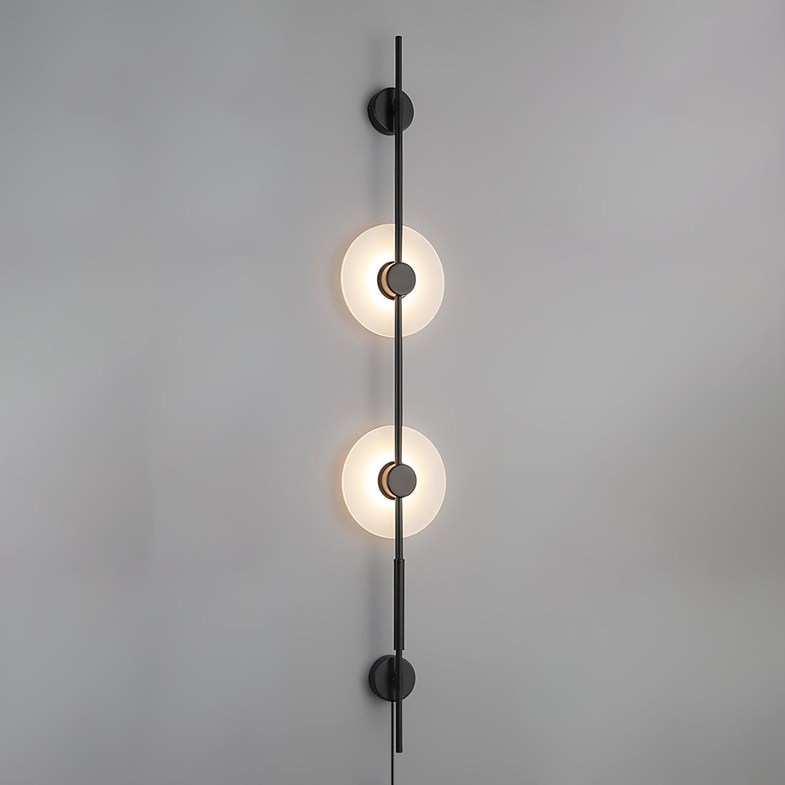 WOW Alabaster Vertical Plug-in Wall Sconce