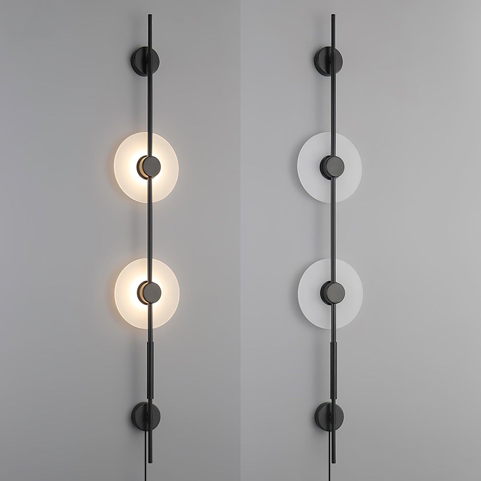 WOW Alabaster Vertical Plug-in Wall Sconce