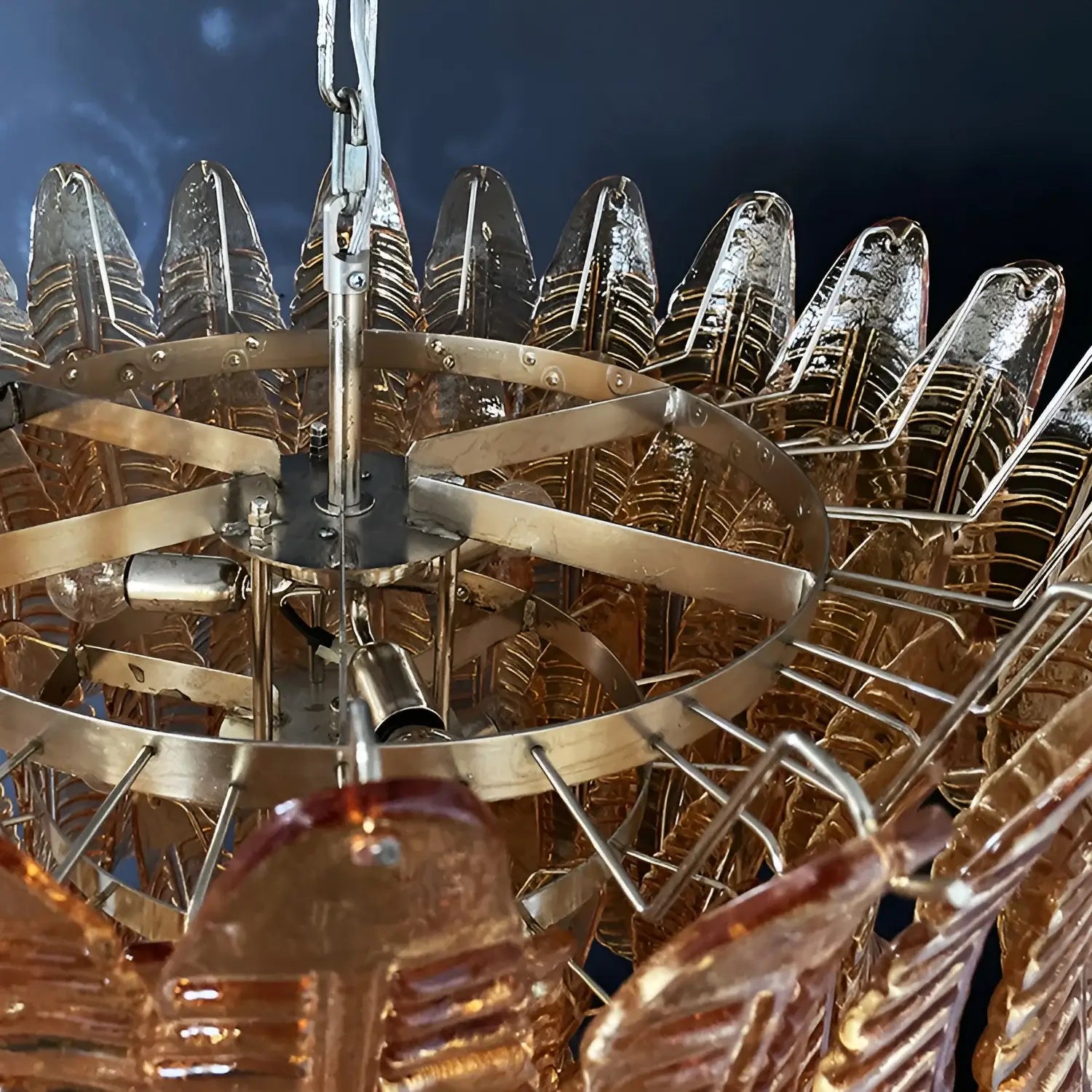 WOW Amber Leaf Cascade Gorgeous Chandelier-Wow1103